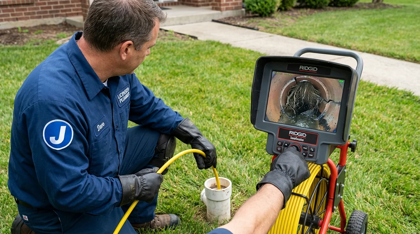 Sewer camera inspection being performed by Johns Plumbing LLC in Imperial Beach